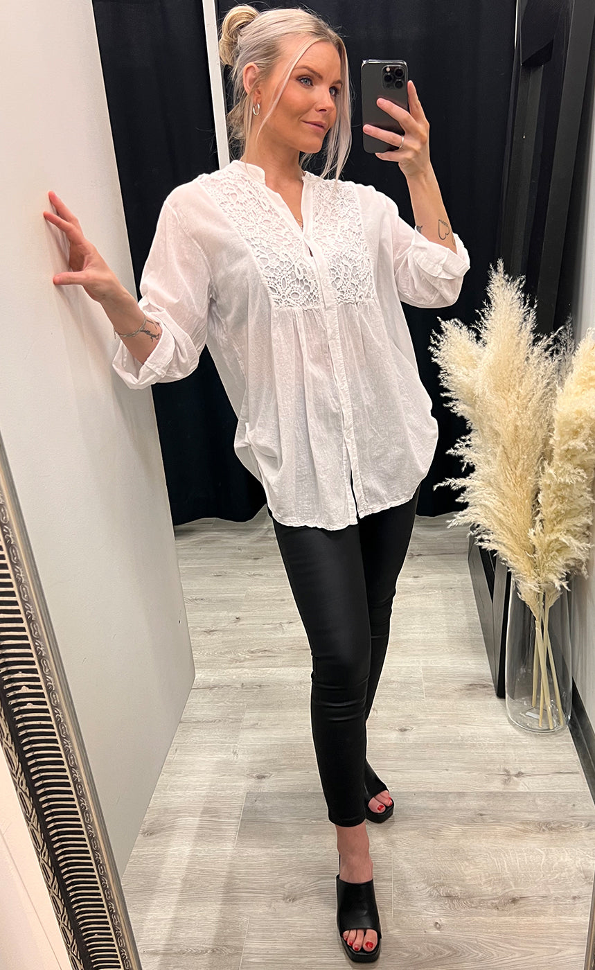 Hottie blouse - snow white