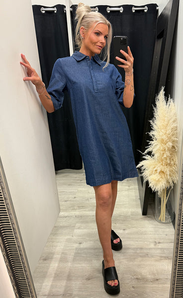 Larissa dress 5 - mid blue denim