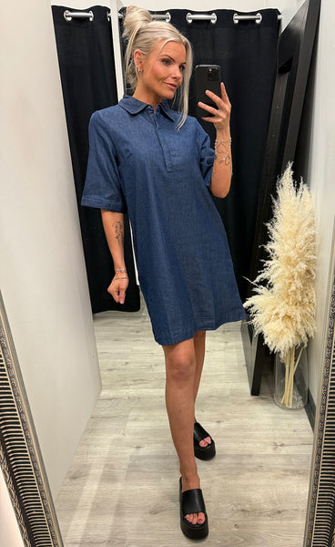 Larissa dress 5 - mid blue denim