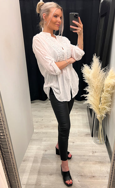 Hottie blouse - snow white