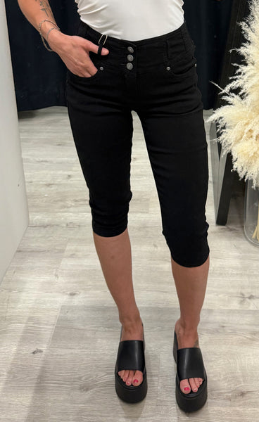 Zalin 12 capri pants - black