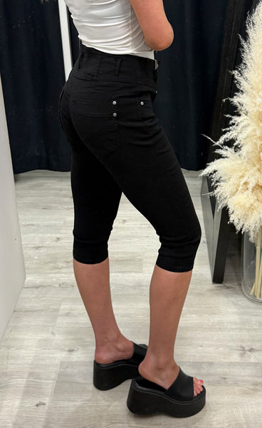 Zalin 12 capri pants - black