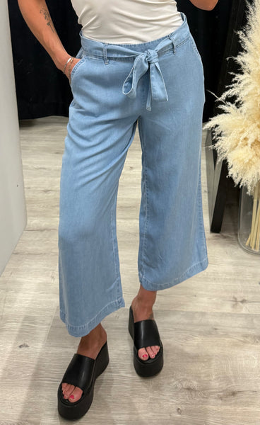 Kosmo crop pants - light blue denim