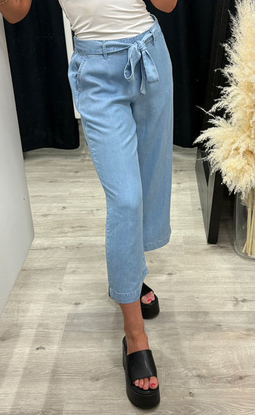Kosmo crop pants - light blue denim