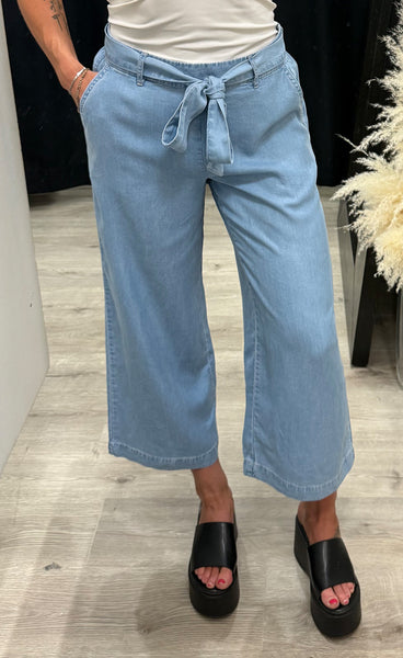 Kosmo crop pants - light blue denim