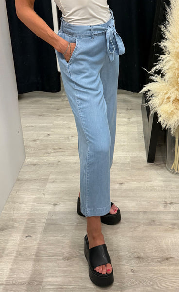 Kosmo crop pants - light blue denim