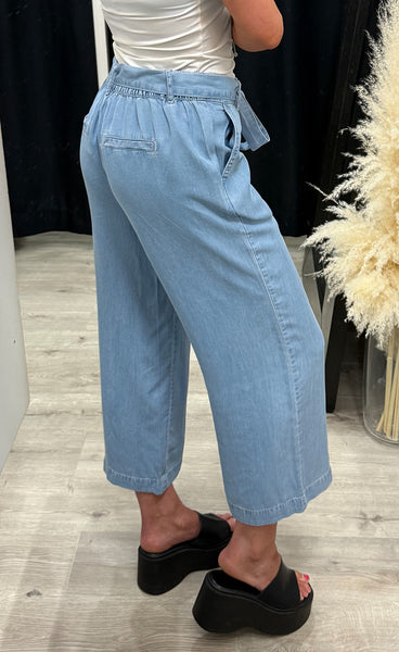 Kosmo crop pants - light blue denim