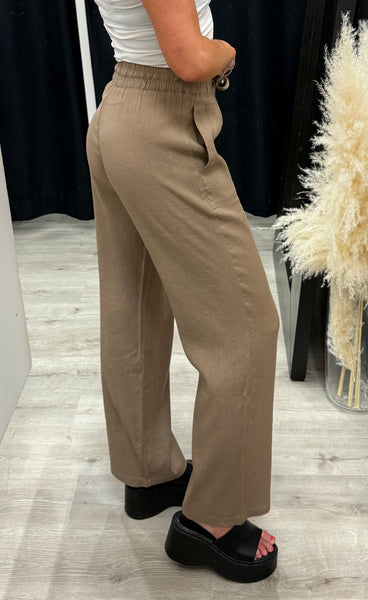 PULZ Luca pants full length - walnut