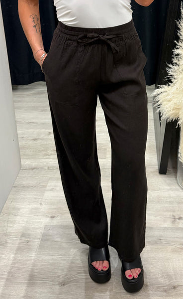 PULZ Luca pants full length - espresso