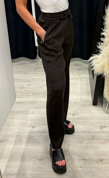 PULZ Luca pants full length - espresso
