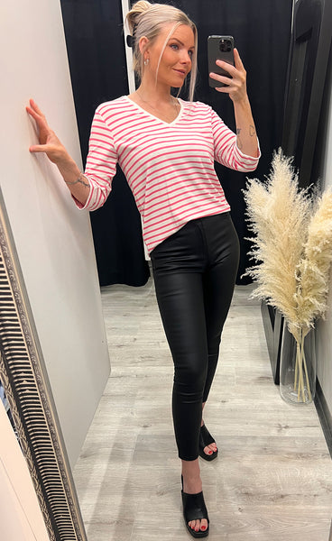 Porsi tee 2 - camellia rose