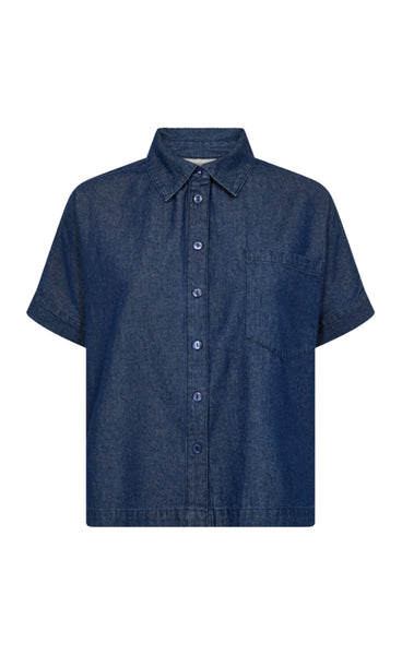 FREEQUENT Esronda shirt - dark blue denim
