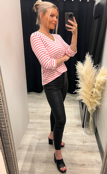 Porsi tee 2 - camellia rose