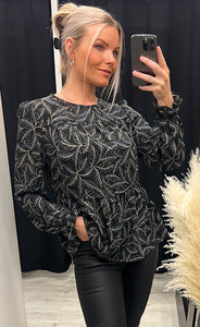 Fajetta blouse - indigo blue