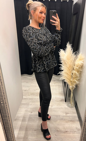 Fajetta blouse - indigo blue