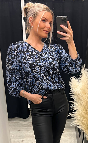 Shila blouse 1 - blue mix