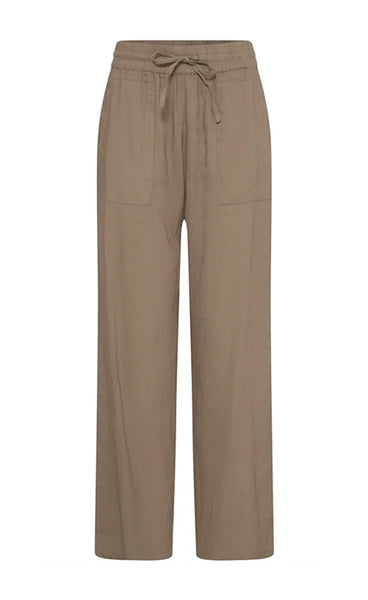 PULZ Luca pants full length - walnut