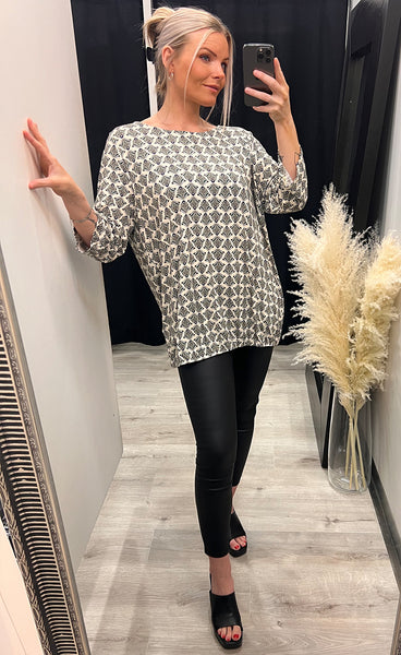 Flora tee 1 - malachite