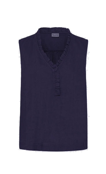 PULZ Luca top - dark sapphire