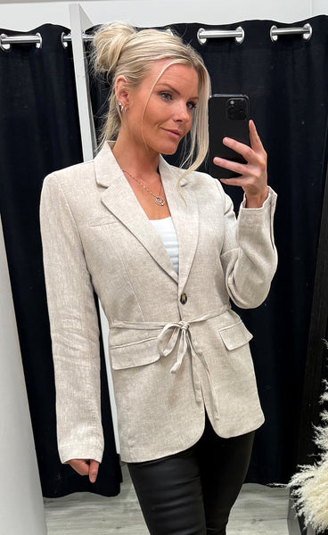 Viana ginia blazer - sand melange
