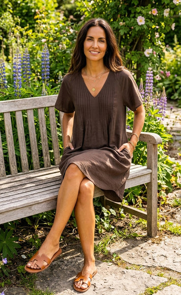 Jennifer dress - brown