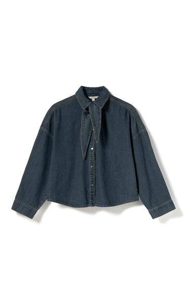 N-Lirinnah shirt - vintage blue wash