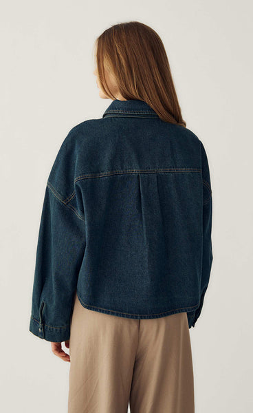 N-Lirinnah shirt - vintage blue wash