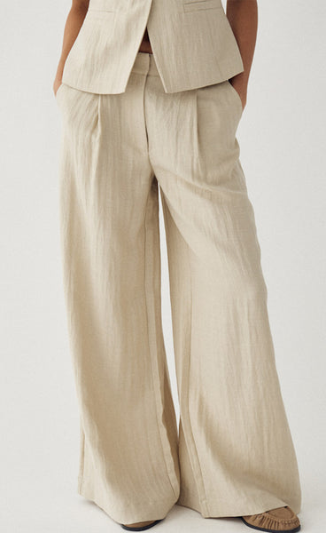 N-Kazia MW pants - oyster