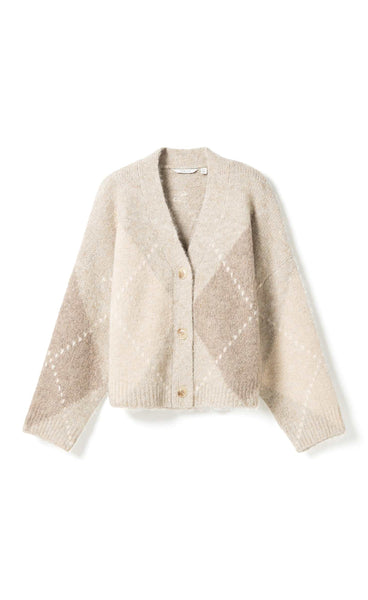 N-Laiana knit cardigan - beige mix