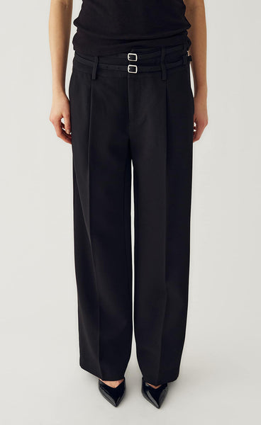 N-Darryl HW pants - black