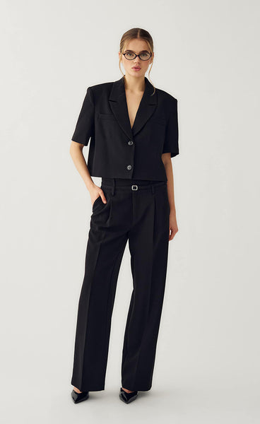 N-Darryl HW pants - black