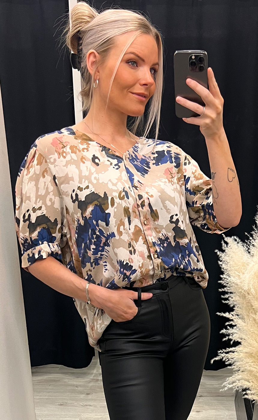 Fakai blouse - beige mix