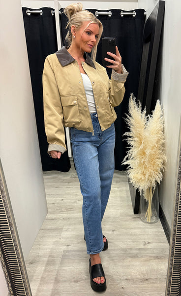 Fiona jacket - beige/brown