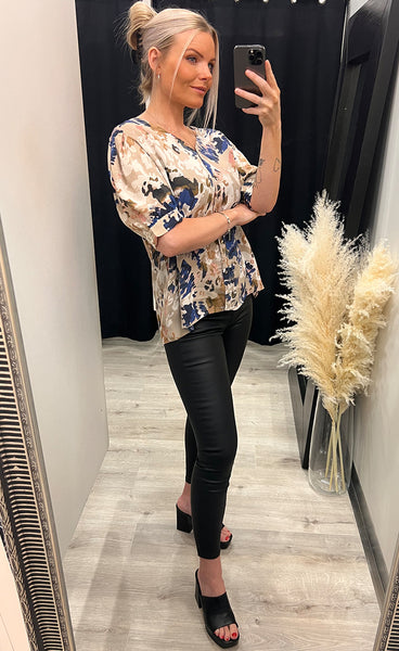 Fakai blouse - beige mix