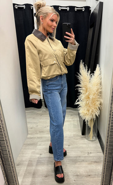 Fiona jacket - beige/brown