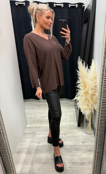 Sasha pullover - brown