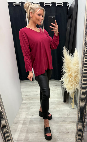 Sasha pullover - rasberry