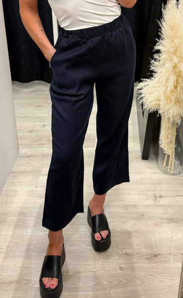 PULZ Luca pants - dark sapphire