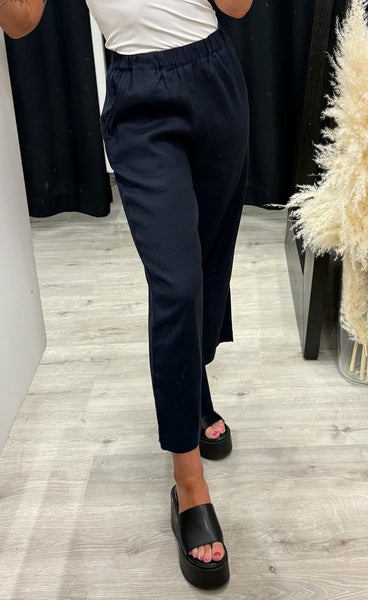 PULZ Luca pants - dark sapphire
