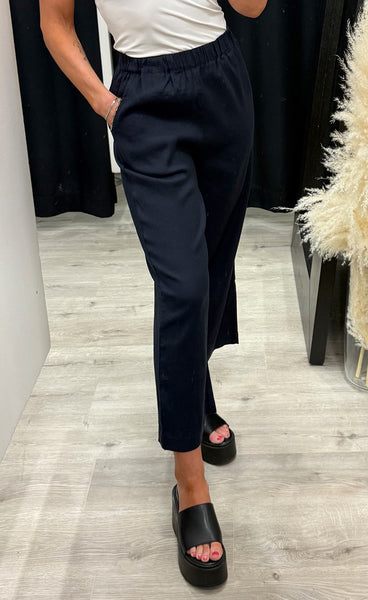 PULZ Luca pants - dark sapphire