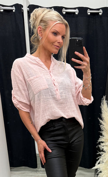 Aria blouse - light pink