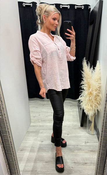 Aria blouse - light pink