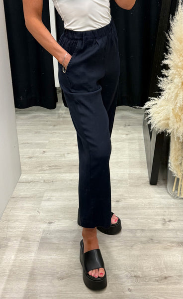 PULZ Luca pants - dark sapphire