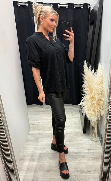 Aria blouse - black