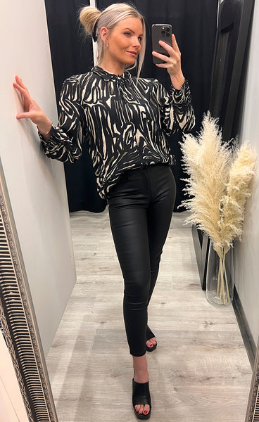 Danni blouse - black mix