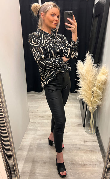 Danni blouse - black mix
