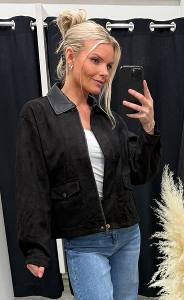 Fanny suede jacket 8237 - black