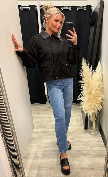Fanny suede jacket 8237 - black