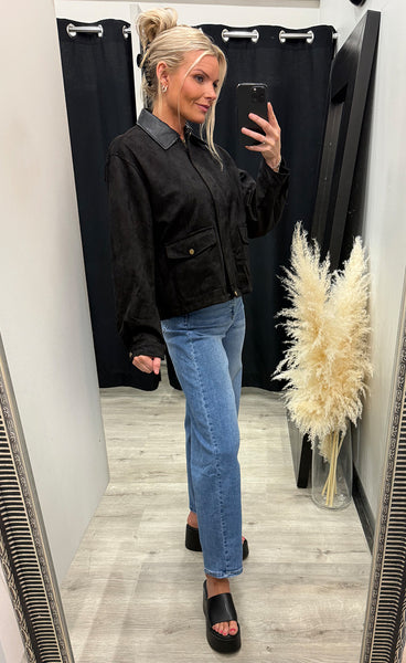 Fanny suede jacket 8237 - black