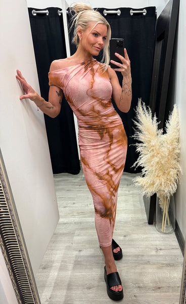 Tiana mesh dress - rose